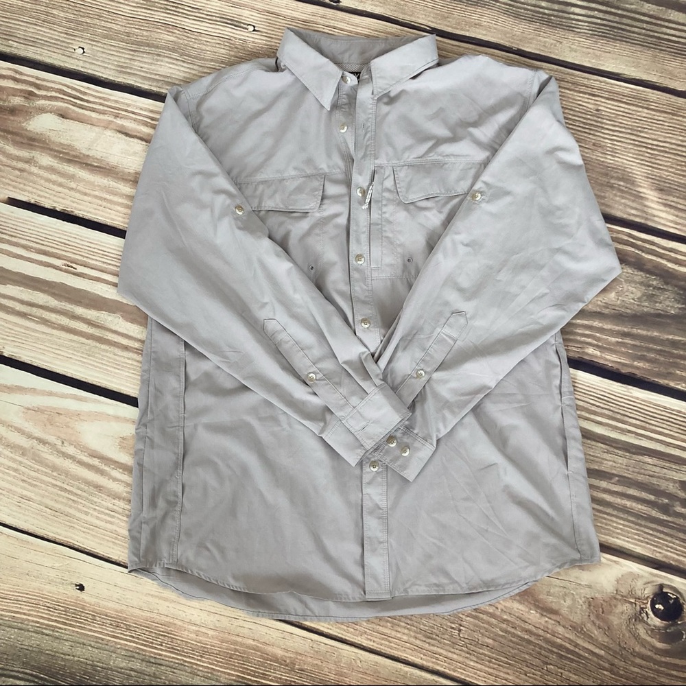 Gravel Gear Mens Outdoor Button Down Moisture Wicking Longsleeve Shirt